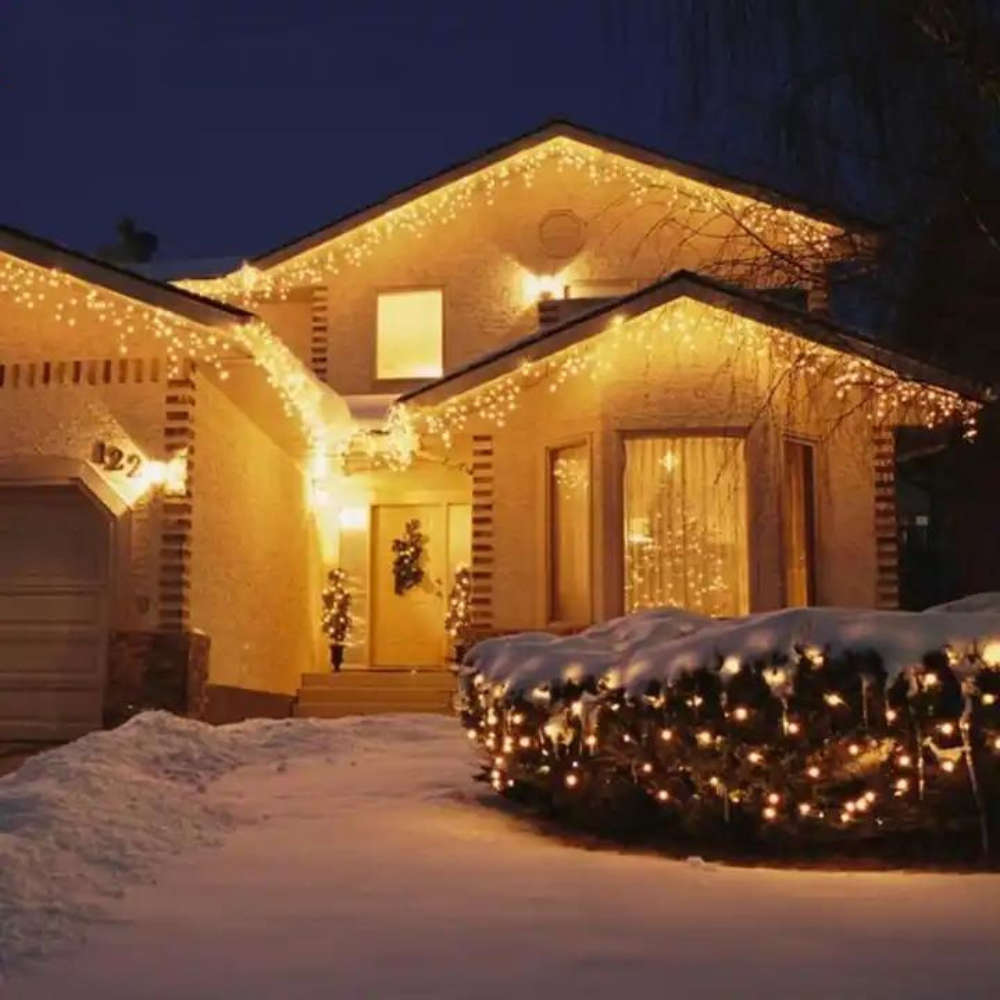 LED Solar Curtain Light - Warm White