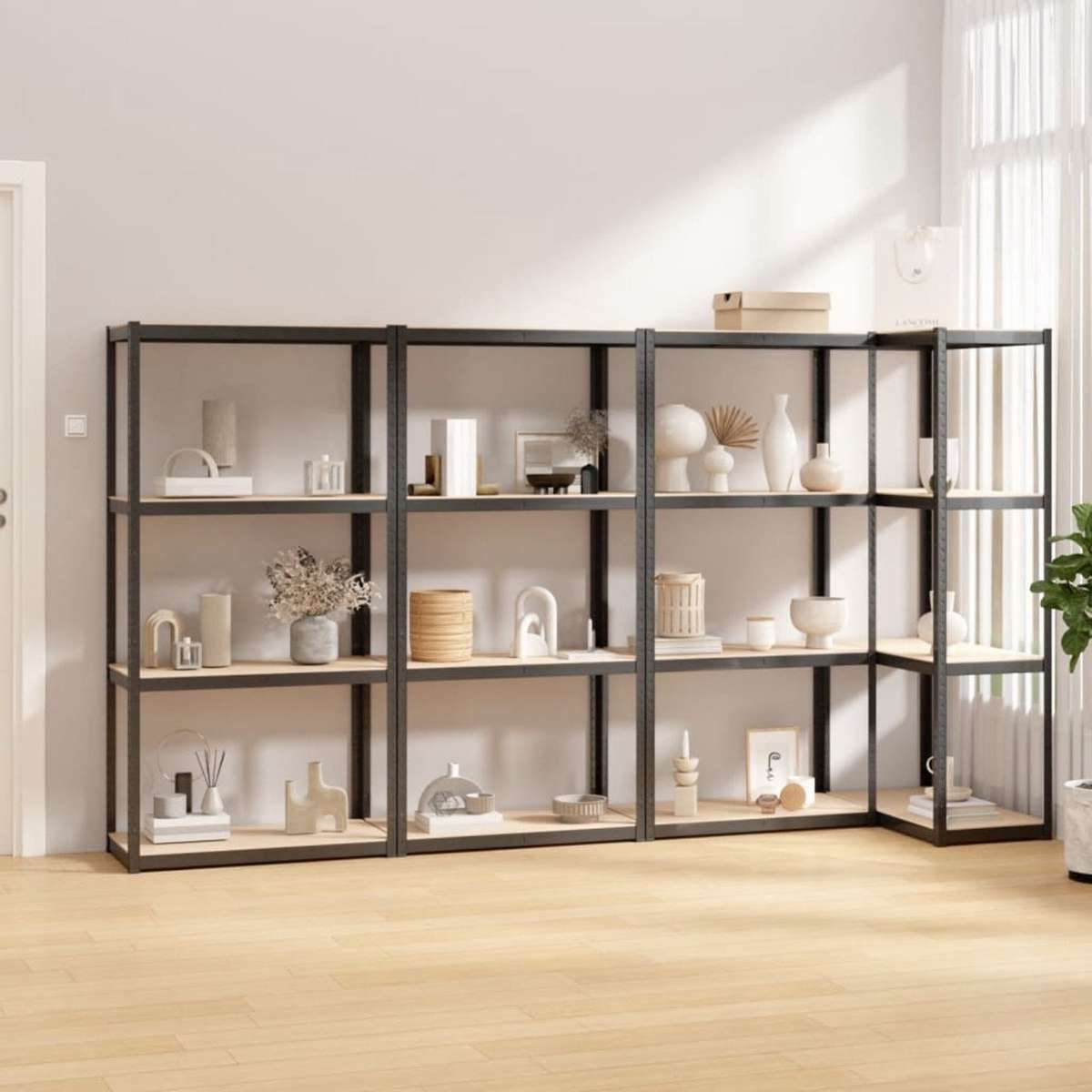 Fine Living - 4 Layer Shelf Matt Black