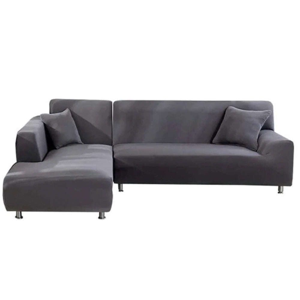 Fine Living L Shape Couch Cover - Grey