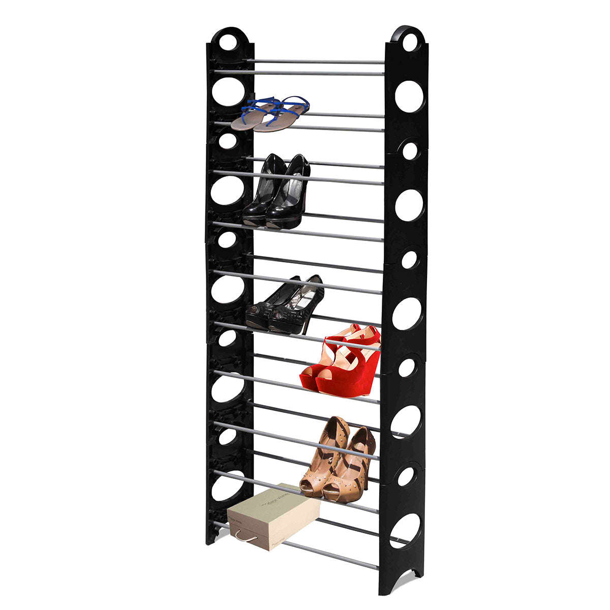 Shoe Rack 10 Tier - Black