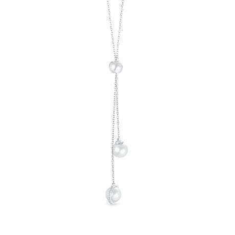 Dhia Pearl S925 Necklace with Crystals from Swarovski