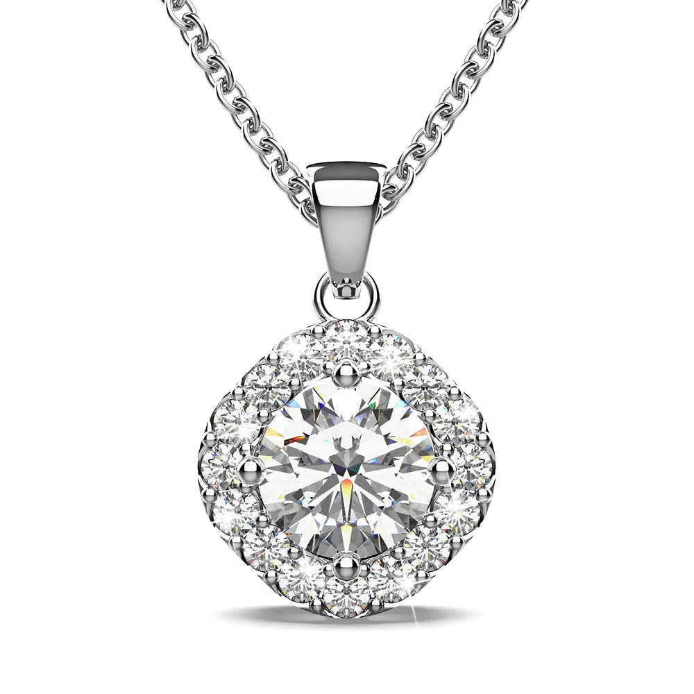 Halo Cluster Necklace