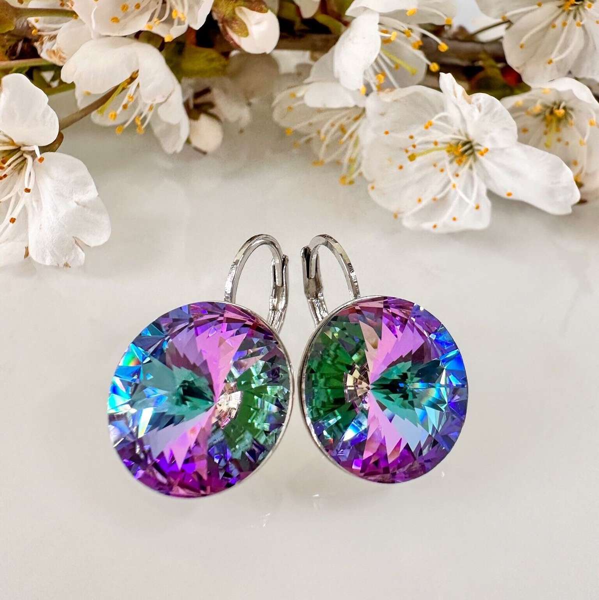 Vitrail Light Crystal Swarovski Earrings