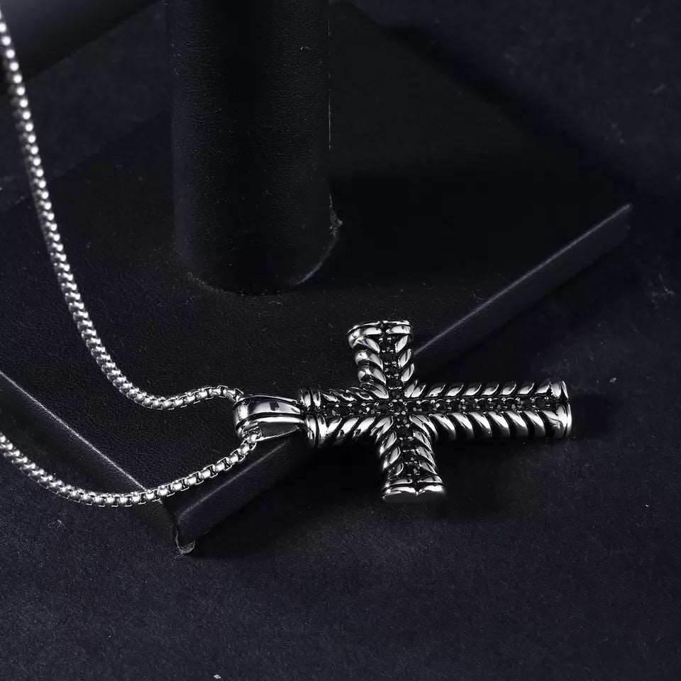 Black Stone Cross