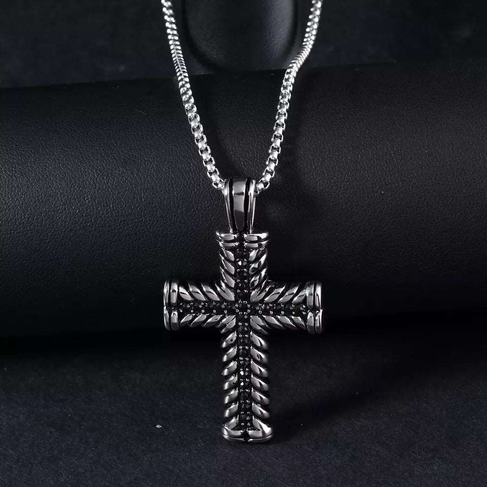 Black Stone Cross