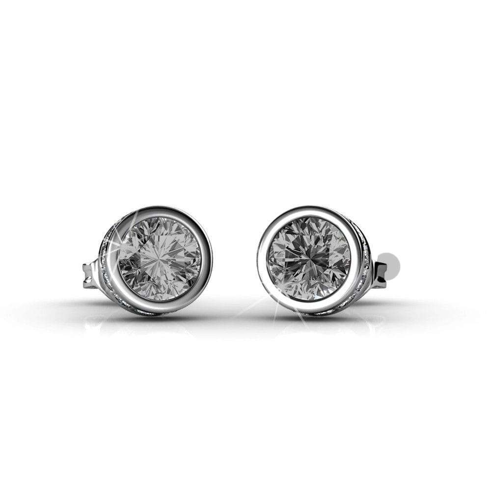 Glamour Classic Stud Earrings - Black