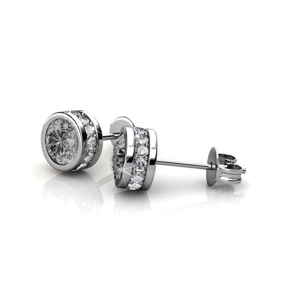 Glamour Classic Stud Earrings - Black