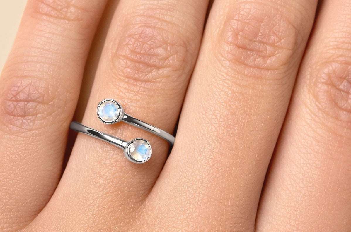 Moonstone Trendy Ring