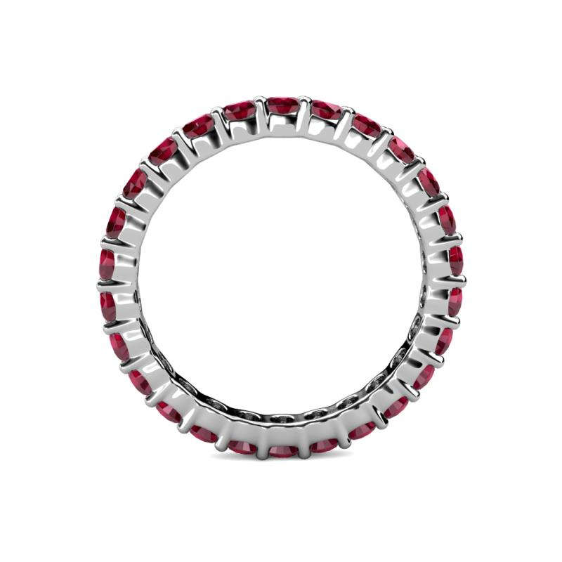 S925 Eternity Bands in Ruby Red