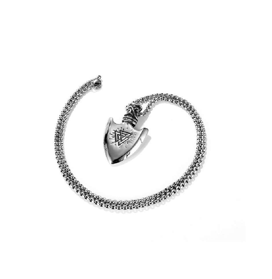 Valknut Arrow Head Necklace