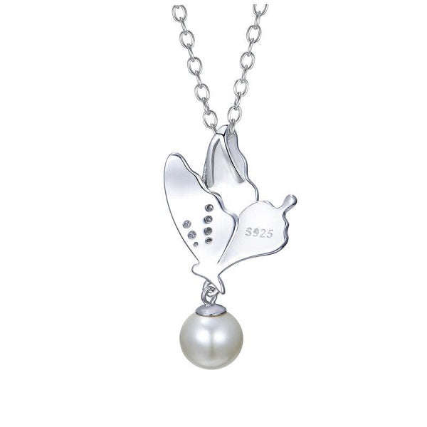 Butterfly Pearl Necklace