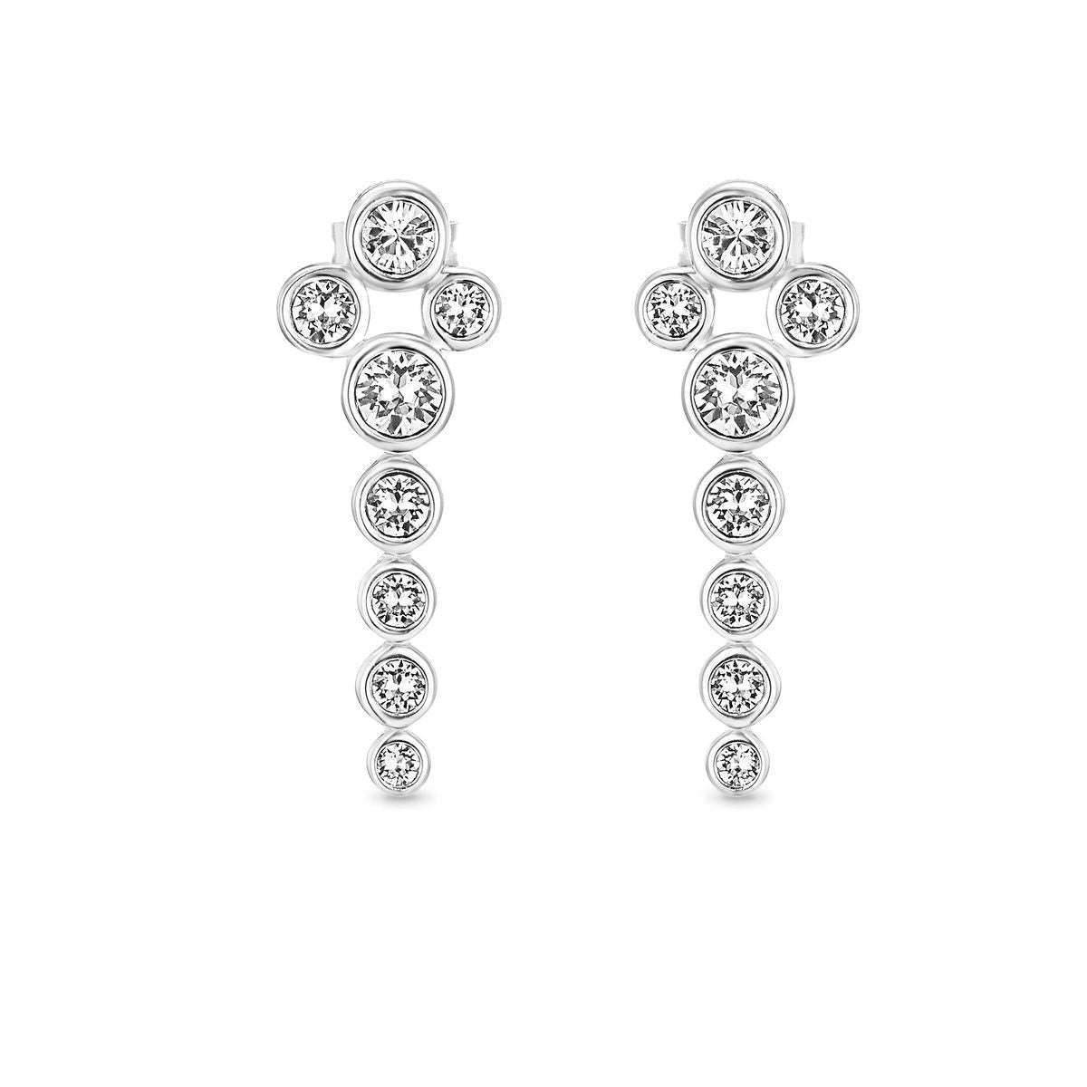 Dhia Waterfall Earrings with Crystals from Swarovski