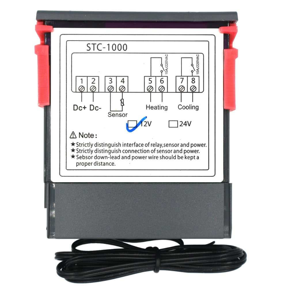 STC-1000 12V Digital Temperature Controller (12V DC, 10A)
