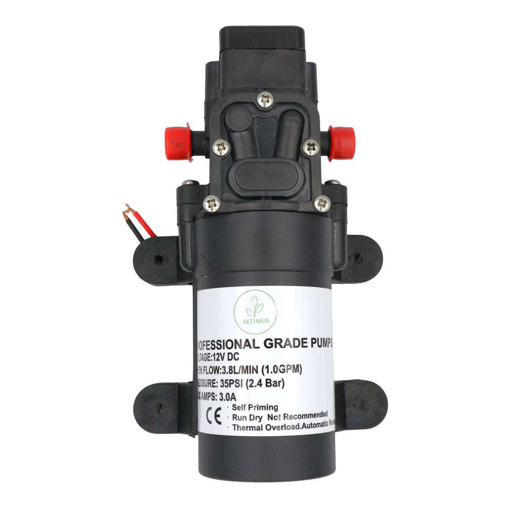 12V Water Pump with 2.4bar Pressure Switch (3.8L/min, 12V DC)