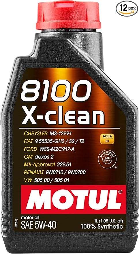 Motul 8100 X-Clean 5W40 1L Engine 102786