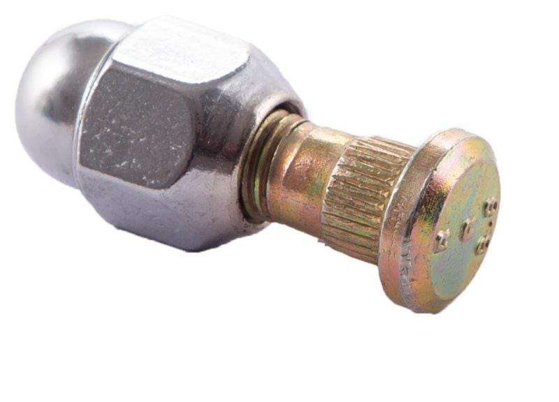 Wheel Stud & Nut Chrome Right 1Pc  Mazda B Series, Ford Courier 1983-2000 (500141)