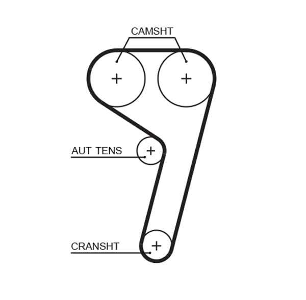 Timing Belt Set Ford Ecosport Fiesta Figo Focus Kuga Volvo C30 K015669XS