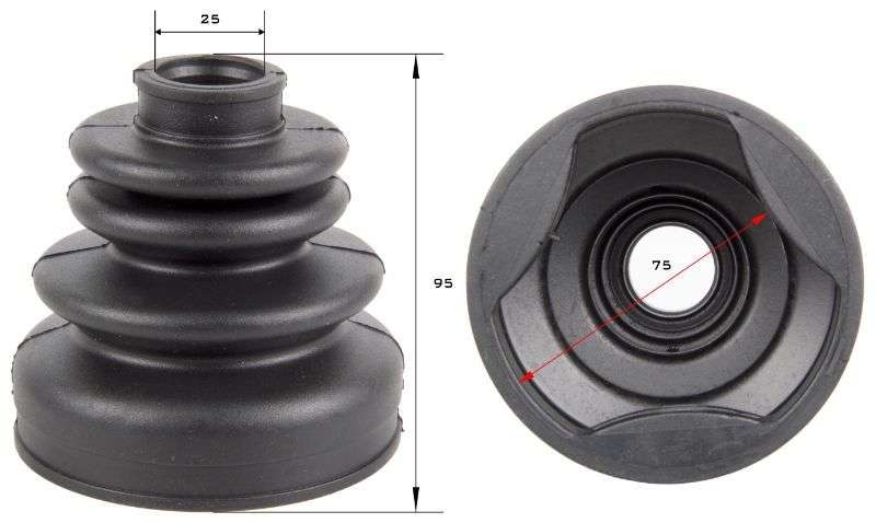 Cv Joint Boot Kit X-Trail 4x2 2.0 SUV 01-08 2.0 XE, 2.0 dCi XE SUV, 2.5 CVT LE (CV381K)