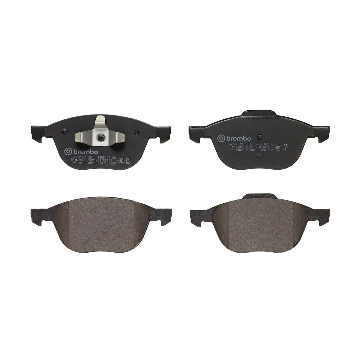 Brembo Front Brake Pads for Ford Focus, Mazda 3, Volvo S40 & More - P24061