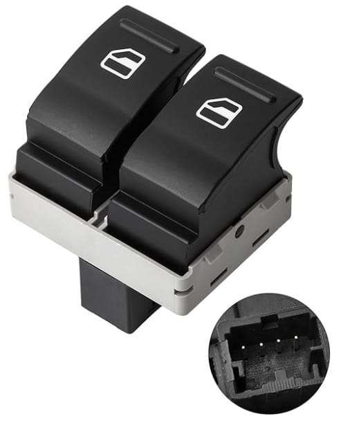Electric Window Switch (Front Right) for VW Transporter T5, VW Caravelle T5 & VW Kombi T5 - 146020