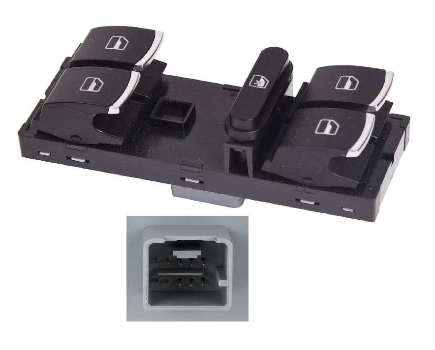 Electric Window Switch for VW Golf 6, VW Jetta 6 & VW Amarok - 103974