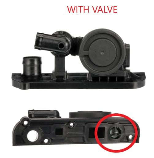 PCV Valve for Audi A4 B7, Audi A3 & VW Golf V - MAP-100931 / MAP-100930