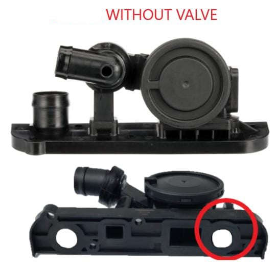 PCV Valve for Audi A4 B7, Audi A3 & VW Golf V - MAP-100931 / MAP-100930