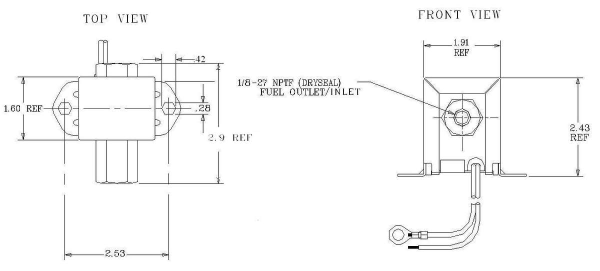 Facet 40105 12V Fuel Pump (40242 Kit)  Cube Style | 30 GPH, 34.5 PSI | Universal Low-Pressure
