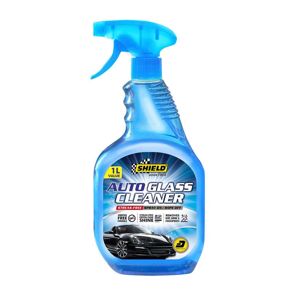 Shield Autoglass Cleaner 1L - Streak Free Crystal Clear Glass Clean SH997