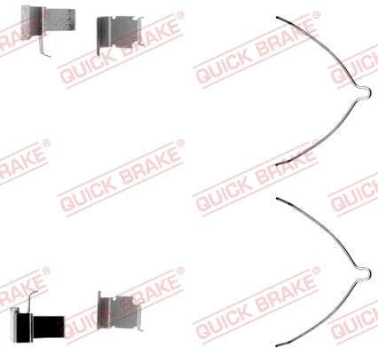 Accessory Kit Brake Pads FDB306 Toyota Previa,Stallion,Venture (109-1261-1)