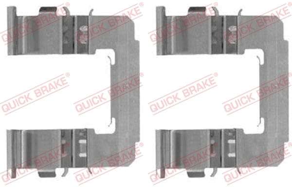 Accessory Kit Brake Pads FDB1639 Subaru Forester,Impreza,Legacy,Outback (109-1742-1)