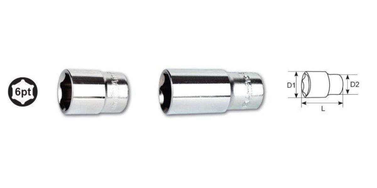 1/2 Drive X 19Mm 6 Point Deep Socket AMPRO T335519