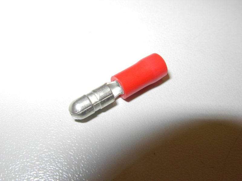 Terminal Bullet Male Red  (547TERM) Pack of 100