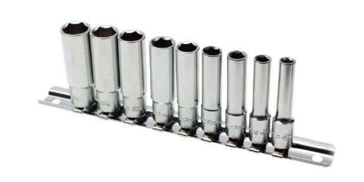 9Pc 1/4 Drive Deep Socket Set (5.5- 13Mm) AMPRO T45002