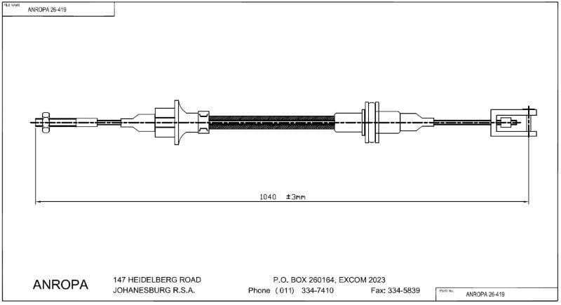 Clutch Cable Nissan Sabre