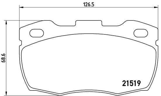 Brembo Brake Pads Front Land Rover Defender 19902016  P44005