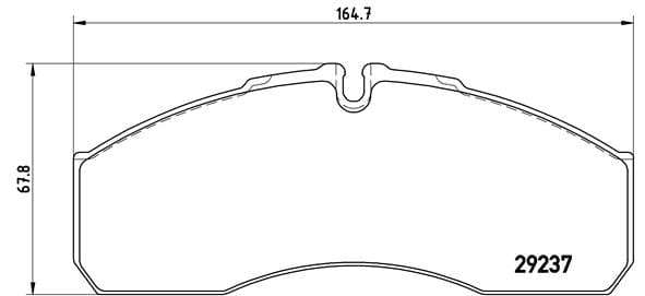 Brembo Front Brake Pad for Mercedes Sprinter 616 CDI OM612 - P50083