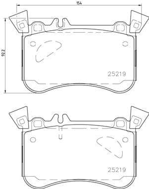 Brembo Brake Pads Front Mercedes A45/Cla45/Gl ( Set Lh&Rh) (P50121)