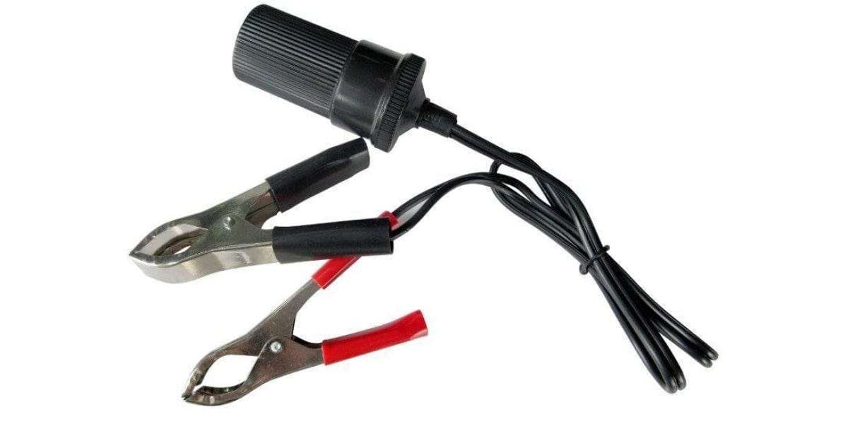Autogear Cigarette Socket (Female ) With Crocodile Clips