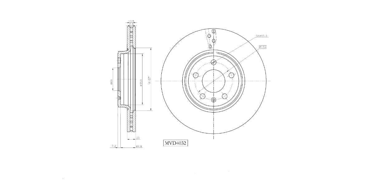 Brake Disc Vented Front Audi A4,A5,A6 2008> (Single)