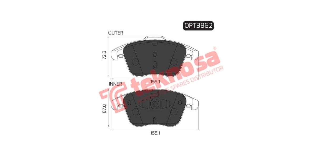 Brake Pad Audi A5 09 14 ( Front ) (SET LH & RH Wheel)