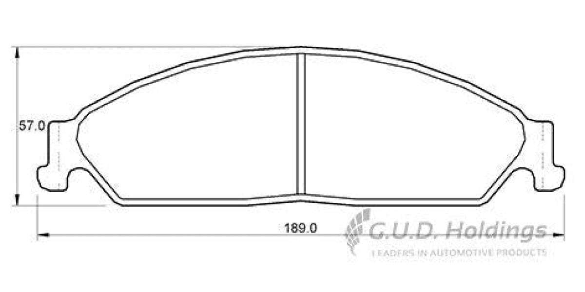 Brake Pads Front Ford Territory 4.0I 4X2 (05 07) (SAFELINE D3580S) (SET LH & RH Wheel)