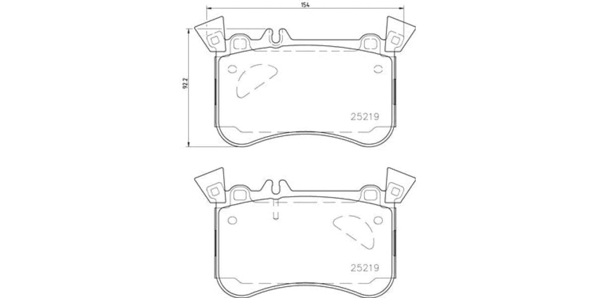 Brembo Brake Pads Front Mercedes A45/Cla45/Gl ( Set Lh&Rh) (P50121)