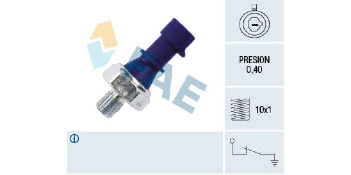 Oil Pressure Switch 0.4 M10 Blue Opel Astra,Meriva,Tigra (Z14Xep,A14Net,A16Xer,A16Let,Z18Xer) (FA...