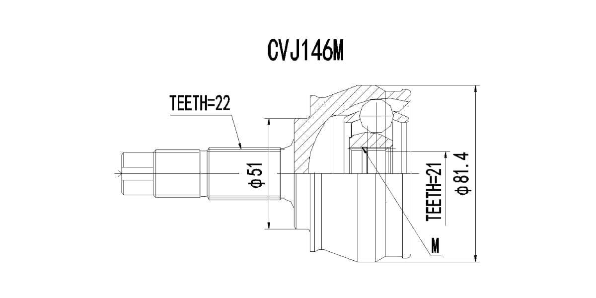 Outer Cv Joint Fiat Grande Punto 1.2,Fiat Punto 2004-2009