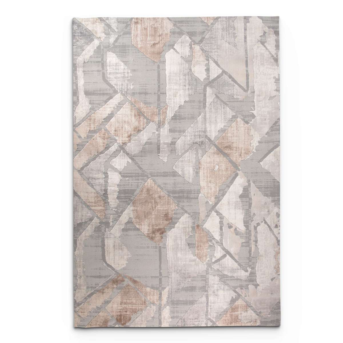 Rainbow Velunae Grey Modern Area Rug