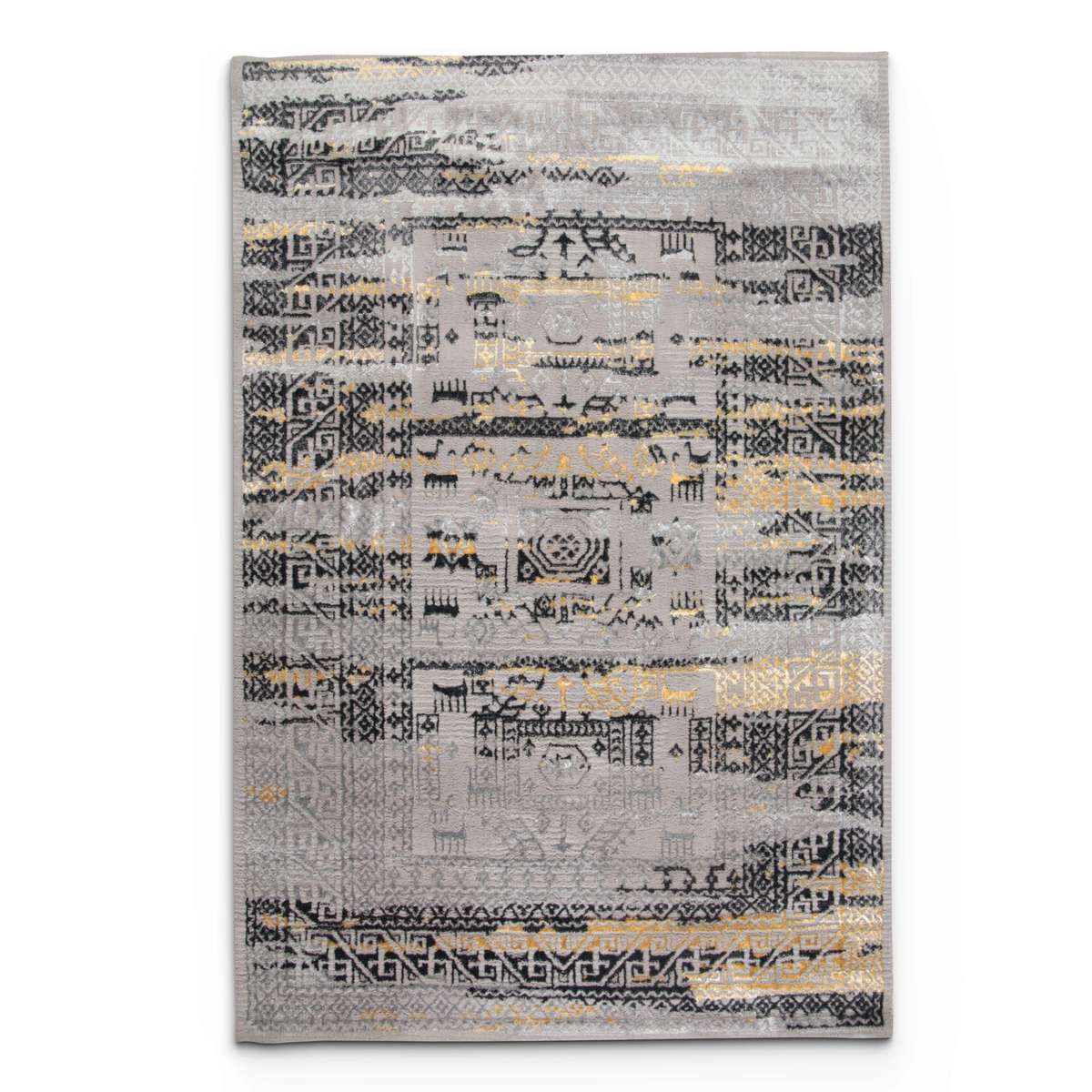 Alin Lumith Grey Modern Area Rug