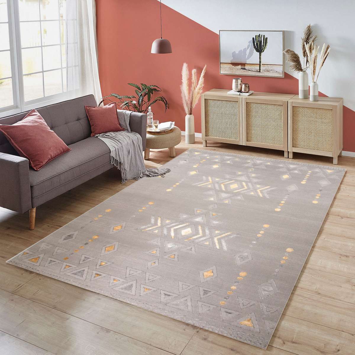 Alin Fenyra Grey Modern Area Rug