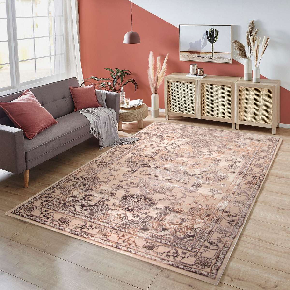Alin Nuvyra Beige Modern Area Rug