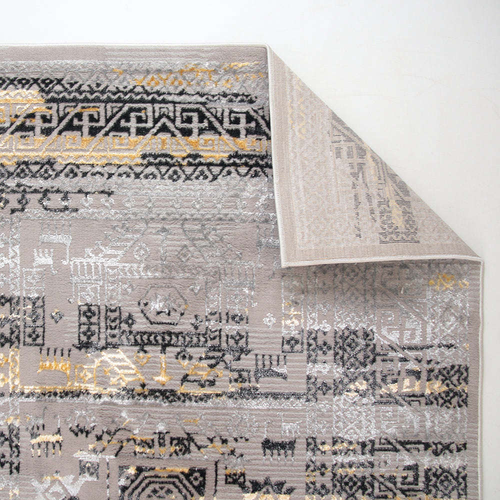 Alin Lumith Grey Modern Area Rug